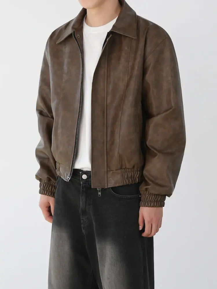 Leather Zip Jacket