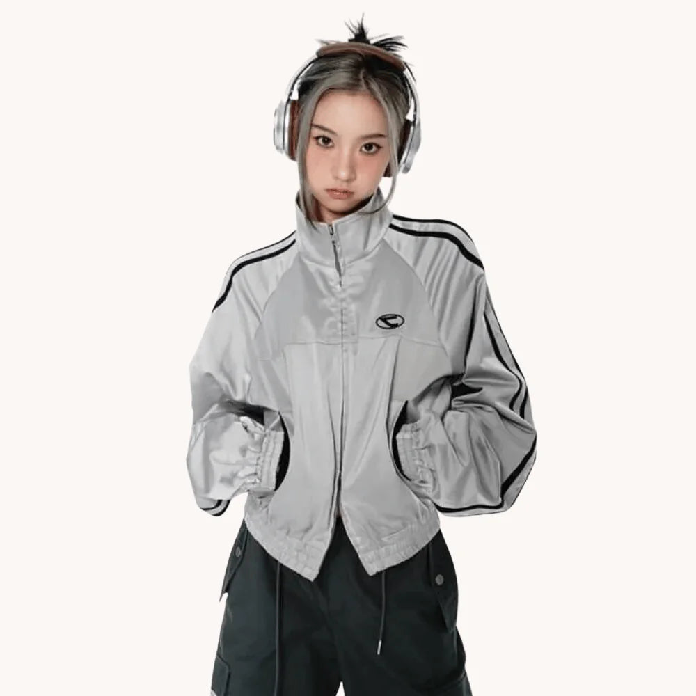 Futuristic Cyber-Punk Zipper Jacket